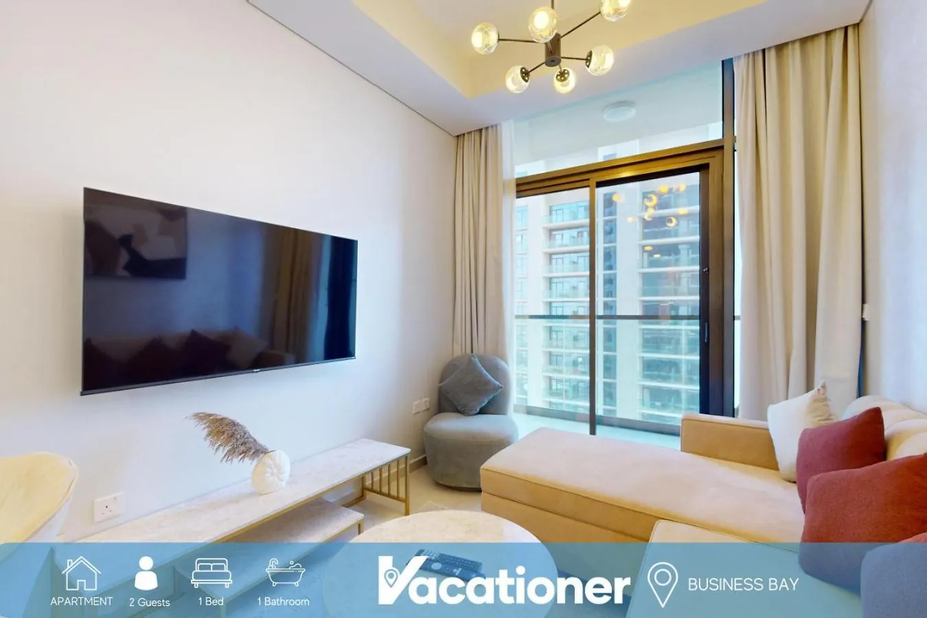 Aykon Tower - Calm One Bed In Business Bay Διαμέρισμα Ντουμπάι